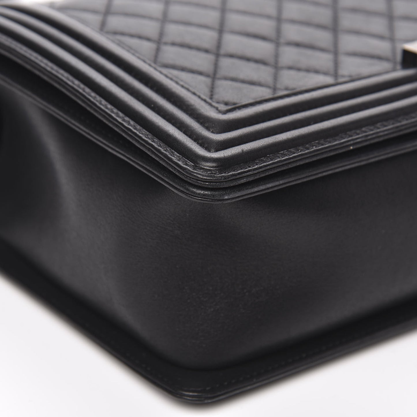 Calfskin Quilted New Medium Boy Flap Black