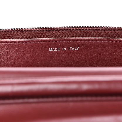 Chanel Caviar Timeless CC Wallet on Chain WOC Dark Red 6 of 16
