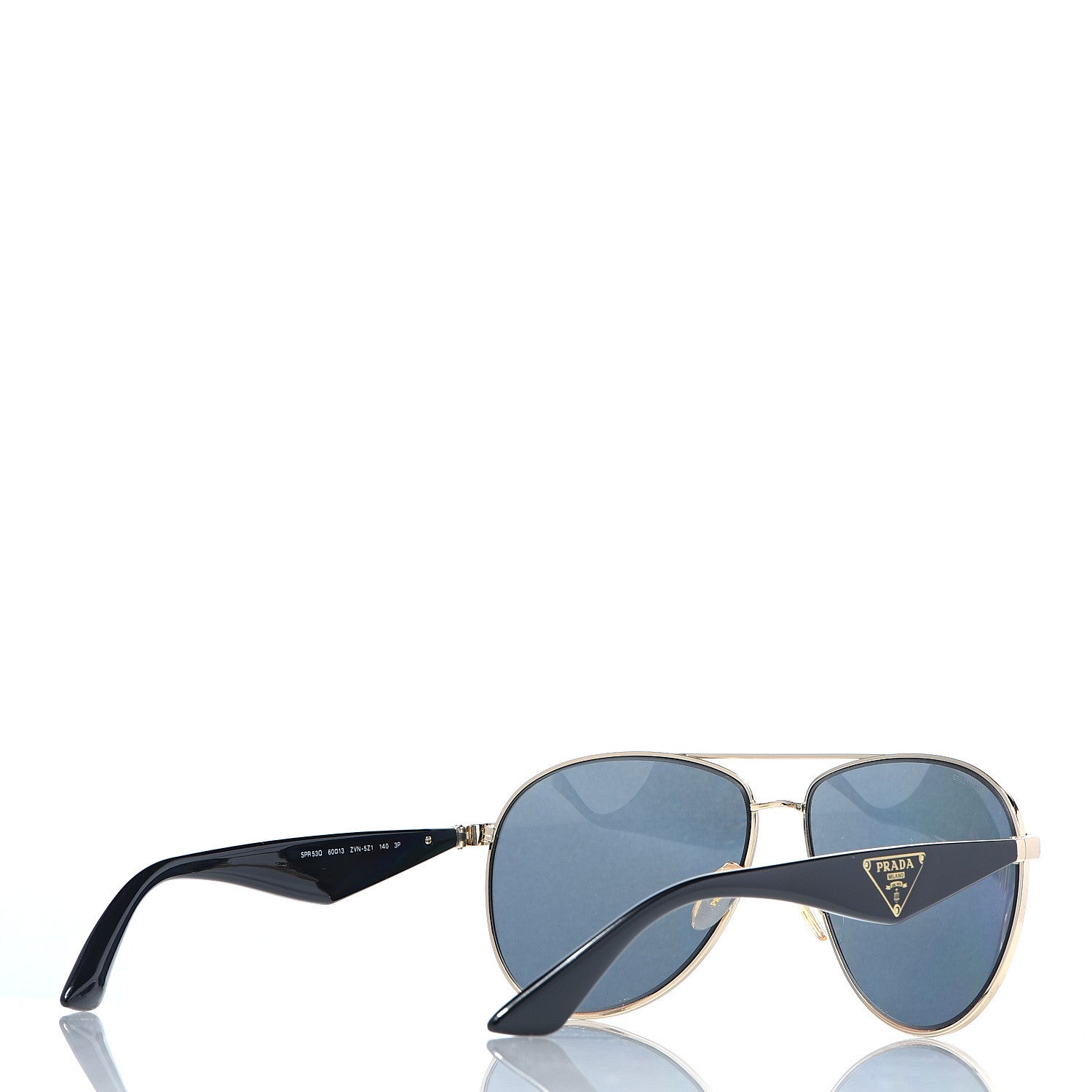 Prada Gradient Aviator Sunglasses SPR53Q Black 4 of 8