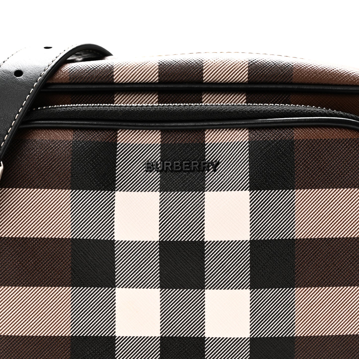 Canvas Check Paddy Messenger Birch Brown