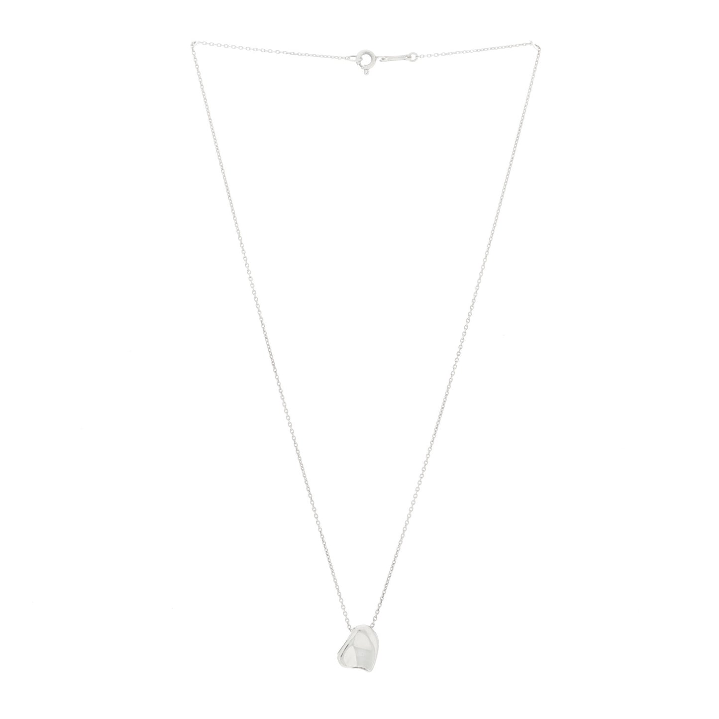 Sterling Silver 9mm Elsa Perretti Full Heart Pendant Necklace