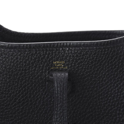Hermes Taurillon Clemence Evelyne TPM Black 5 of 8