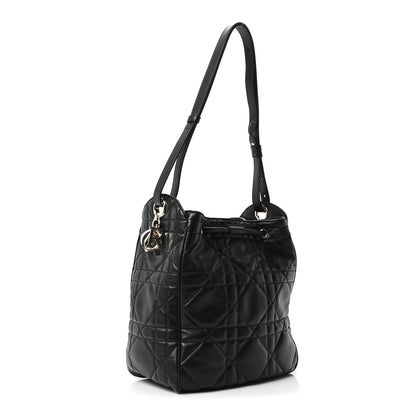 Christian Dior Calfskin Macrocannage Medium D-Motion Bag Black 3 of 10