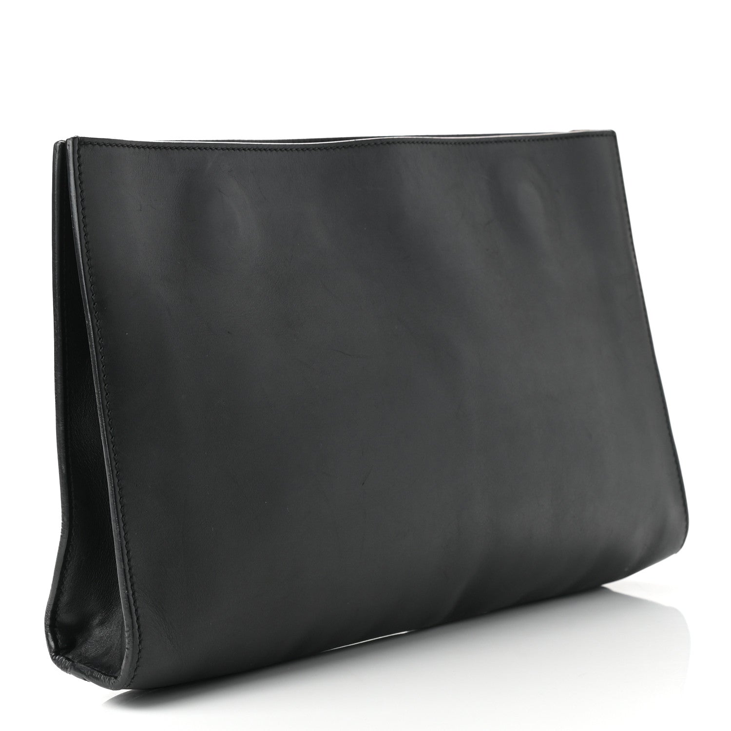 Gucci Calfskin Embossed XL Clutch Black 2 of 8