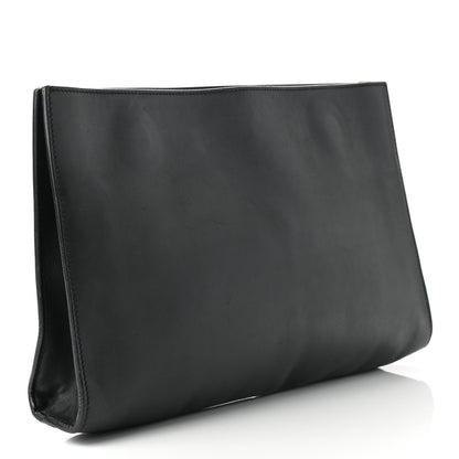 Gucci Calfskin Embossed XL Clutch Black 2 of 8