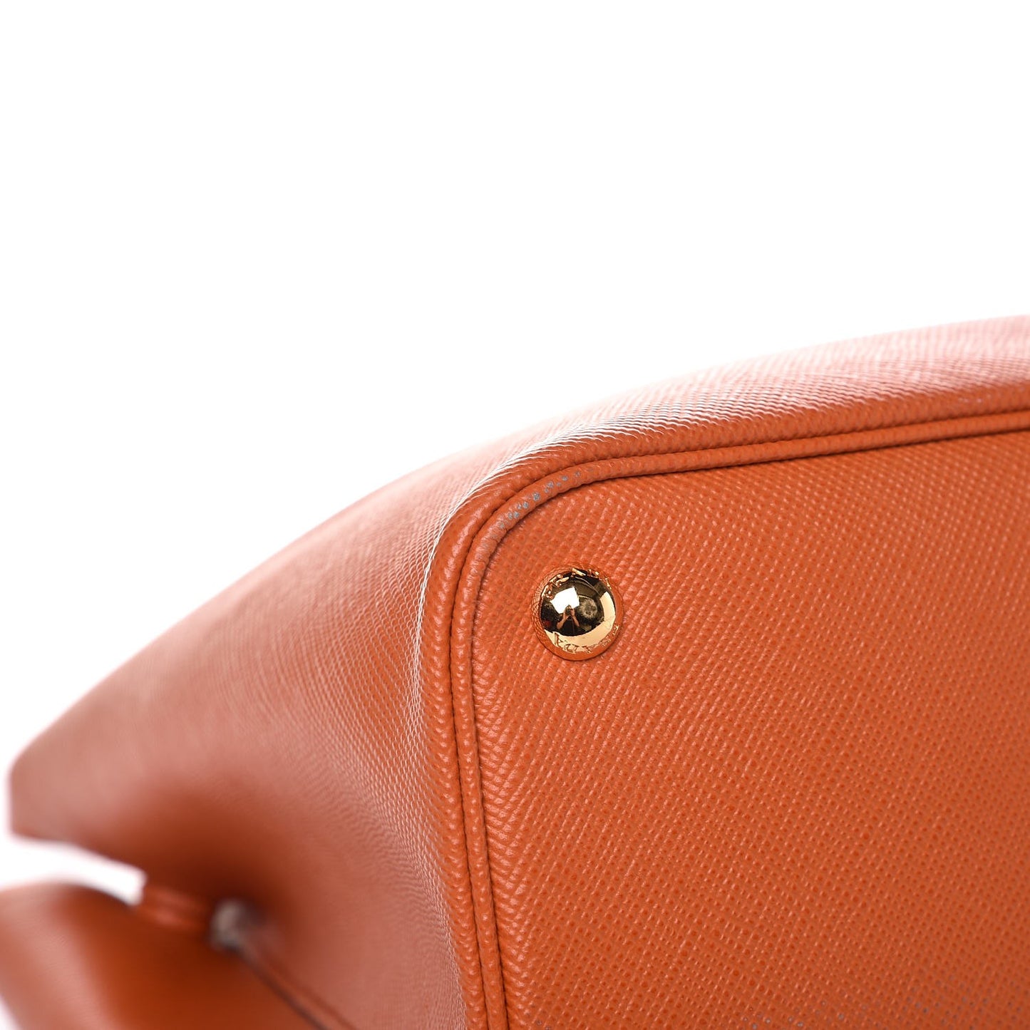 Saffiano Cuir Medium Double Bag Papaya