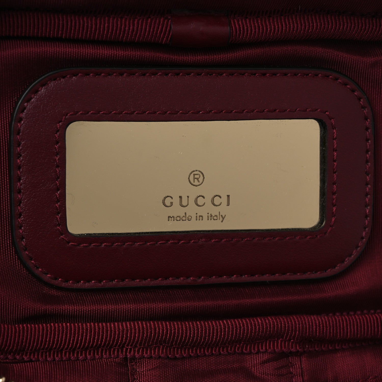 Gucci Calfskin Matelasse GG Marmont Vanity Cosmetic Case Burgundy 6 of 12