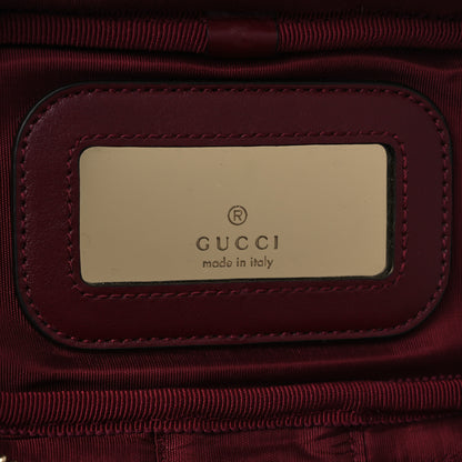 Gucci Calfskin Matelasse GG Marmont Vanity Cosmetic Case Burgundy 6 of 12