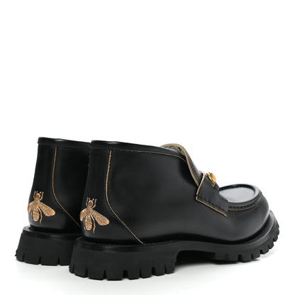 Gucci Cordovan Lux Mens Harald Horsebit Ankle Boots 8 Black 4 of 12