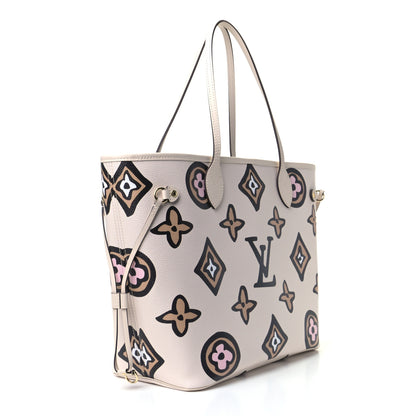 Louis Vuitton Monogram Giant Wild At Heart Neverfull MM Creme 2 of 4