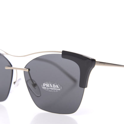 Prada Cat Eye Sunglasses SPR 21U Black 7 of 8