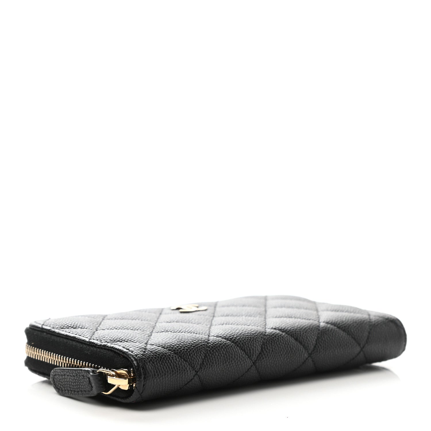 Chanel Caviar Quilted Medium Zip Around Wallet Black 4 of 9