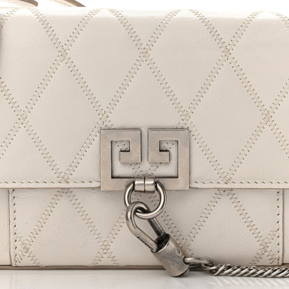Givenchy Goatskin Quilted GV3 Mini Pocket Convertible Bag Natural 7 of 13