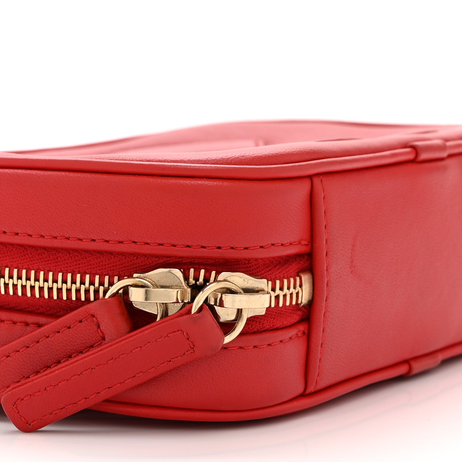 Chanel Lambskin CC Mania Camera Case Red 9 of 10