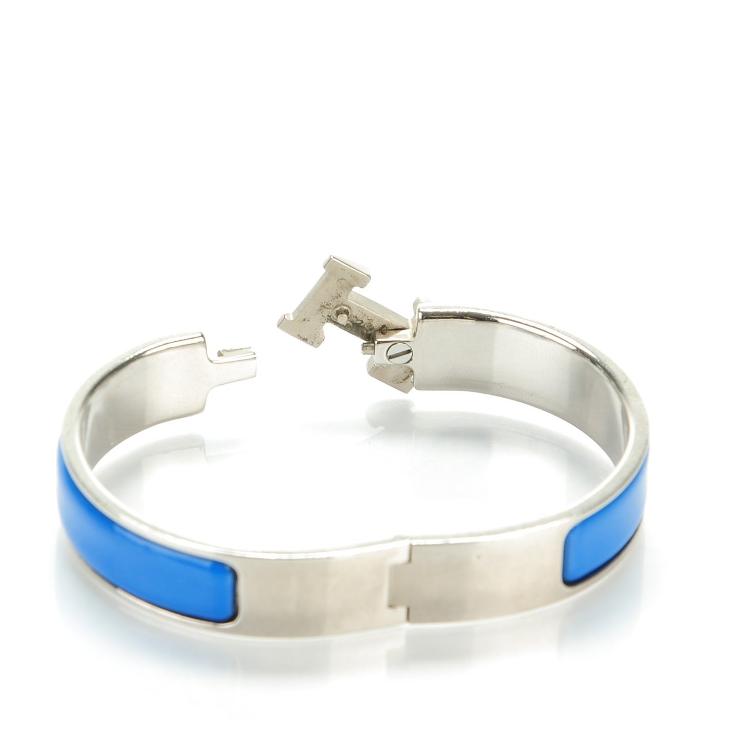 Enamel Narrow Clic Clac H Bracelet PM Intense Bleu