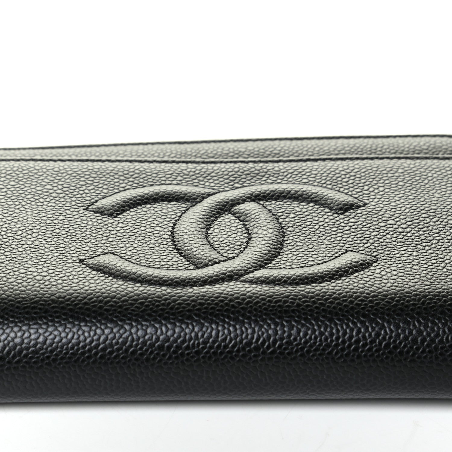Chanel Caviar Timeless CC Wallet On Chain WOC Black 6 of 6