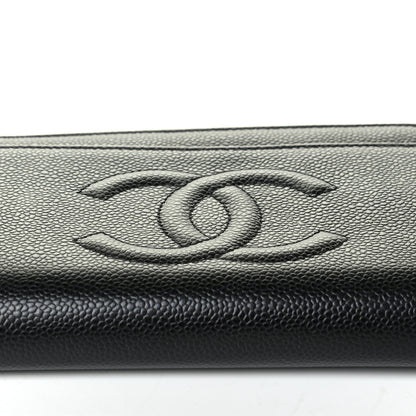 Chanel Caviar Timeless CC Wallet On Chain WOC Black 6 of 6