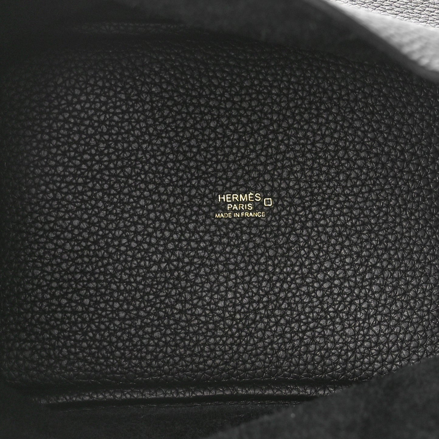 Taurillon Clemence Matte Alligator Picotin Lock Touch 18 PM Black