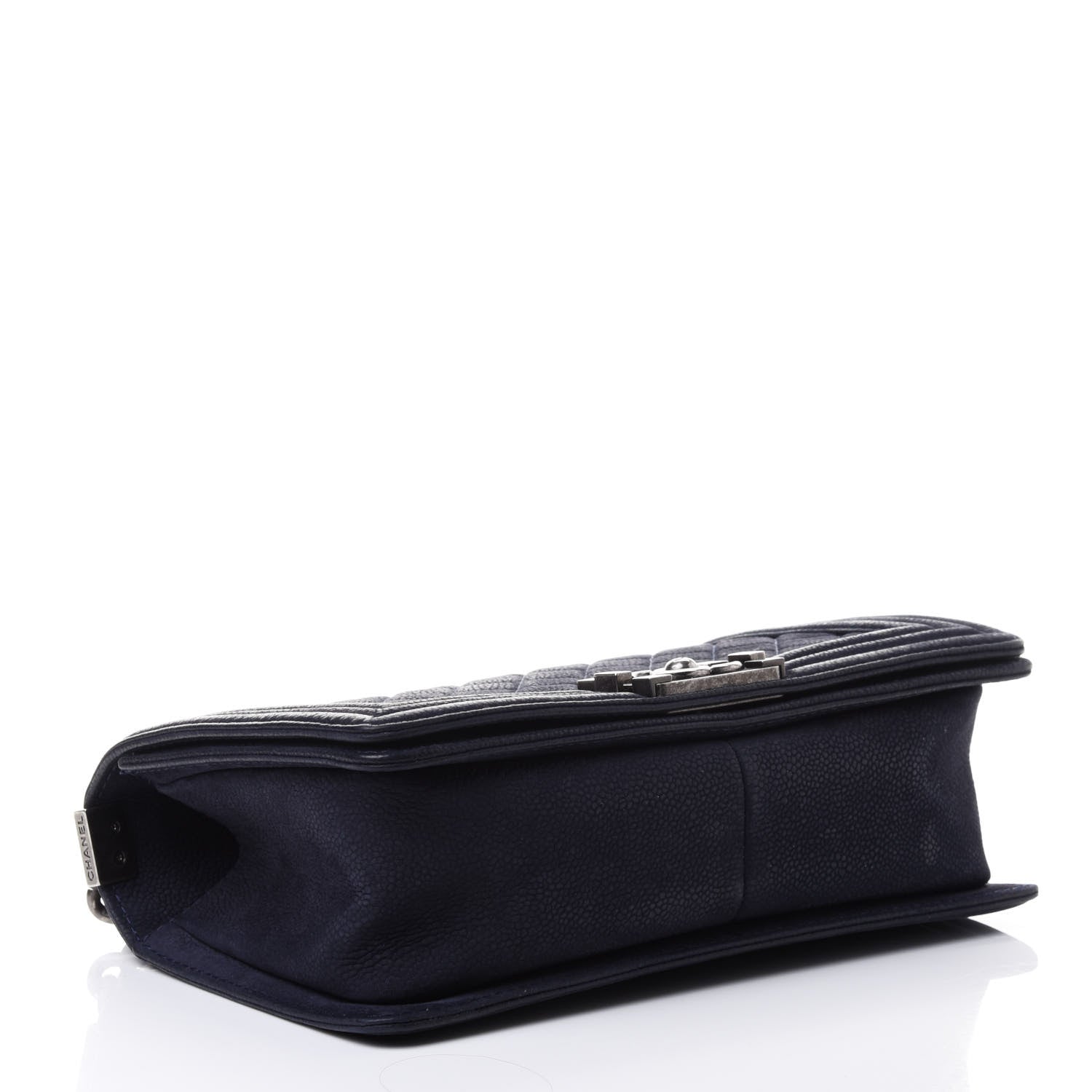 Chanel Iridescent Caviar Quilted Medium Boy Flap Dark Blue 3 of 4