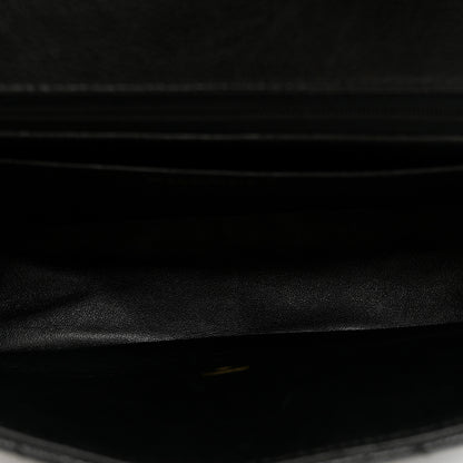 Chanel Crumpled Grained Calfskin Medium Two Tone Flap Black 5 of 10