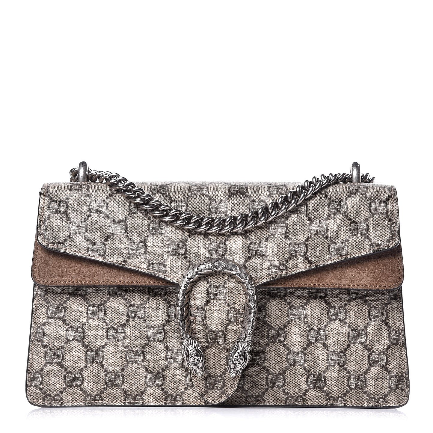GG Supreme Monogram Small Dionysus Shoulder Bag Taupe