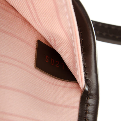 Louis Vuitton Damier Ebene Neo Neverfull MM Rose Ballerine 9 of 10