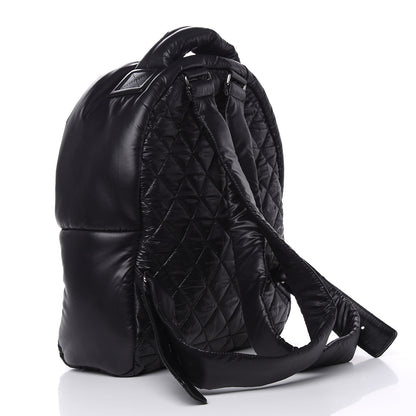 Chanel Nylon Quilted Coco Cocoon Backpack Black 3 of 9