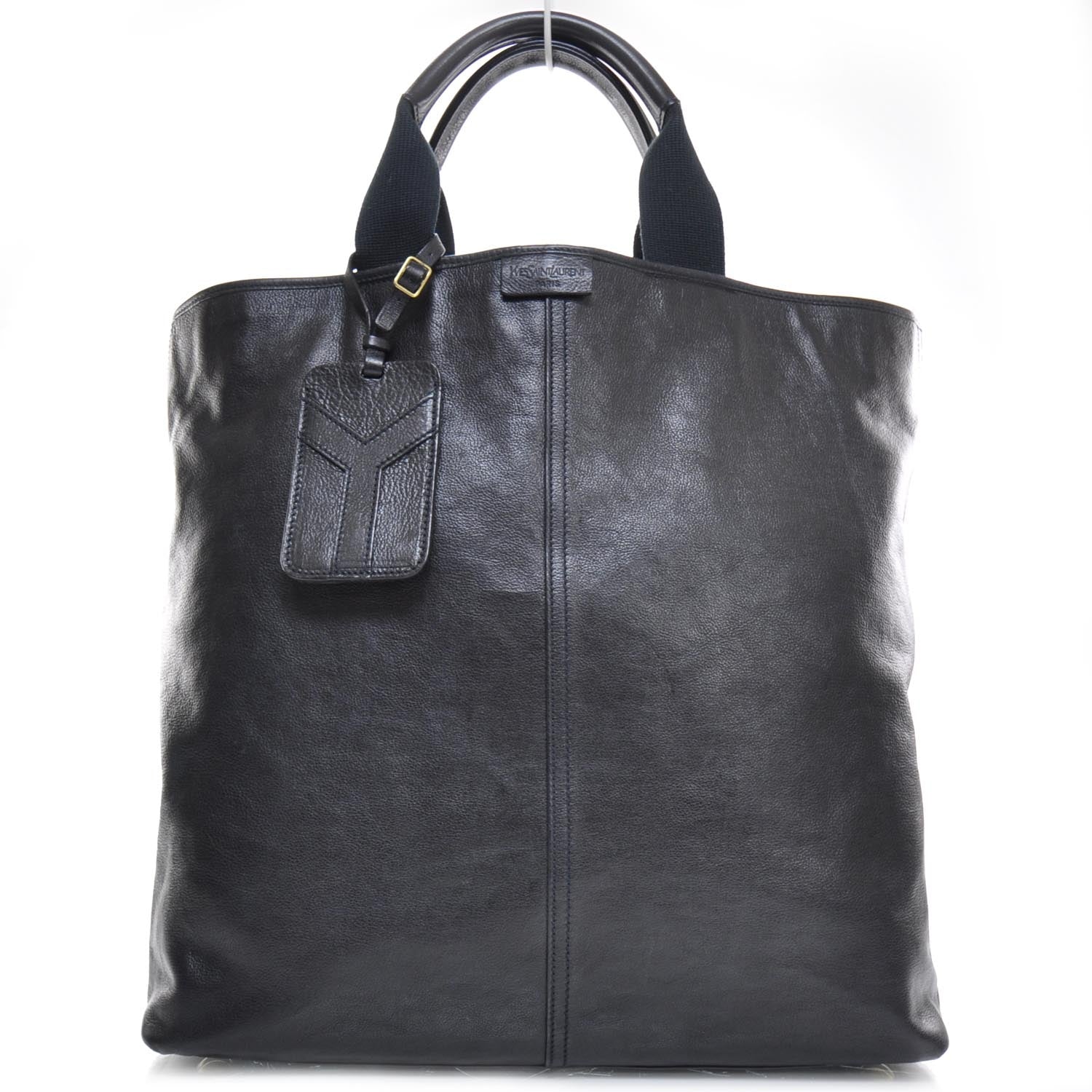 Saint Laurent Leather Tanger Tote Unisex Black 1 of 9