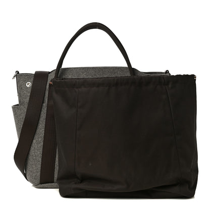 Hermes Felt Sac De Pansage Groom Bag Acier 10 of 15