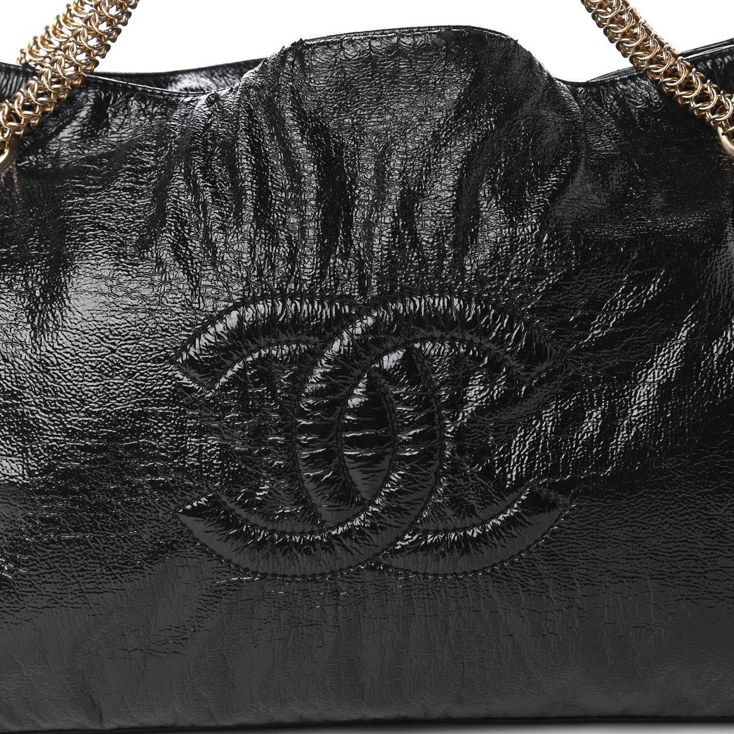 Chanel Vinyl Rodeo Tote Black 10 of 14