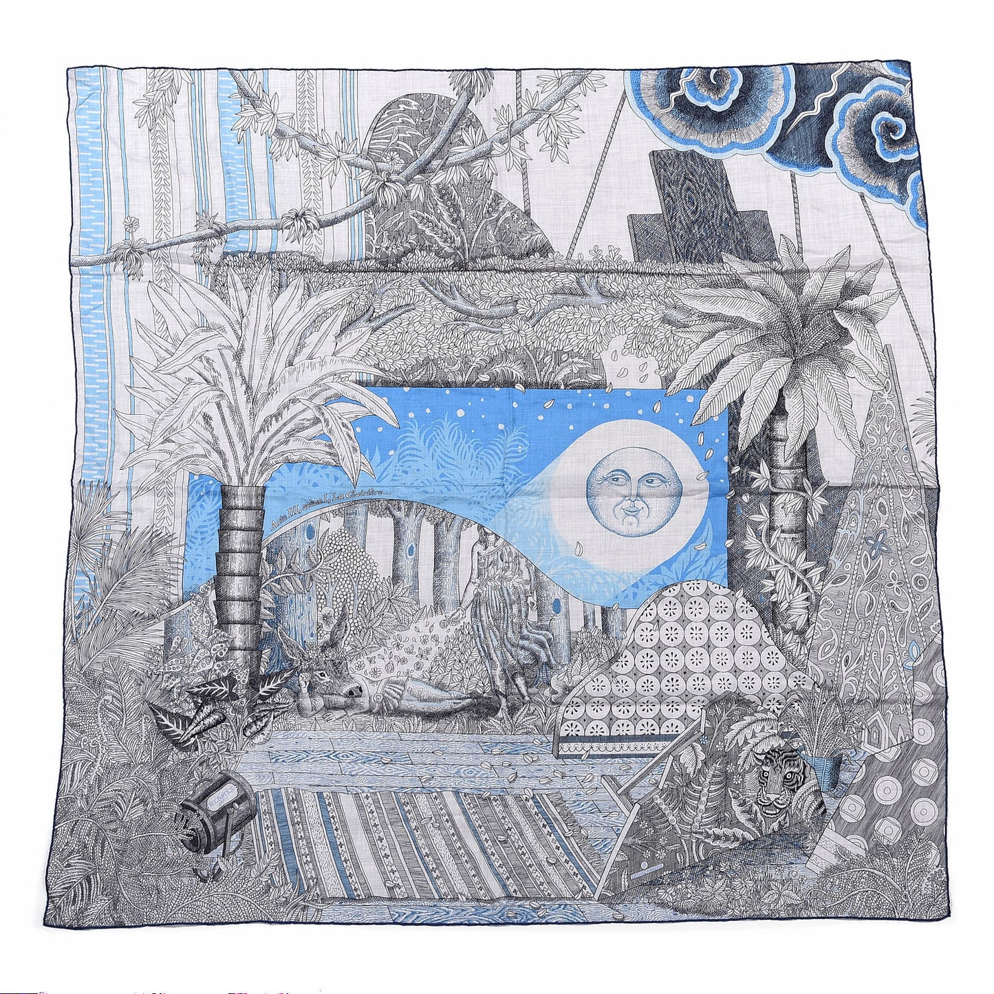 Silk Act III Scene I La Clairiere 140 Gris Chine Ciel Anthracite