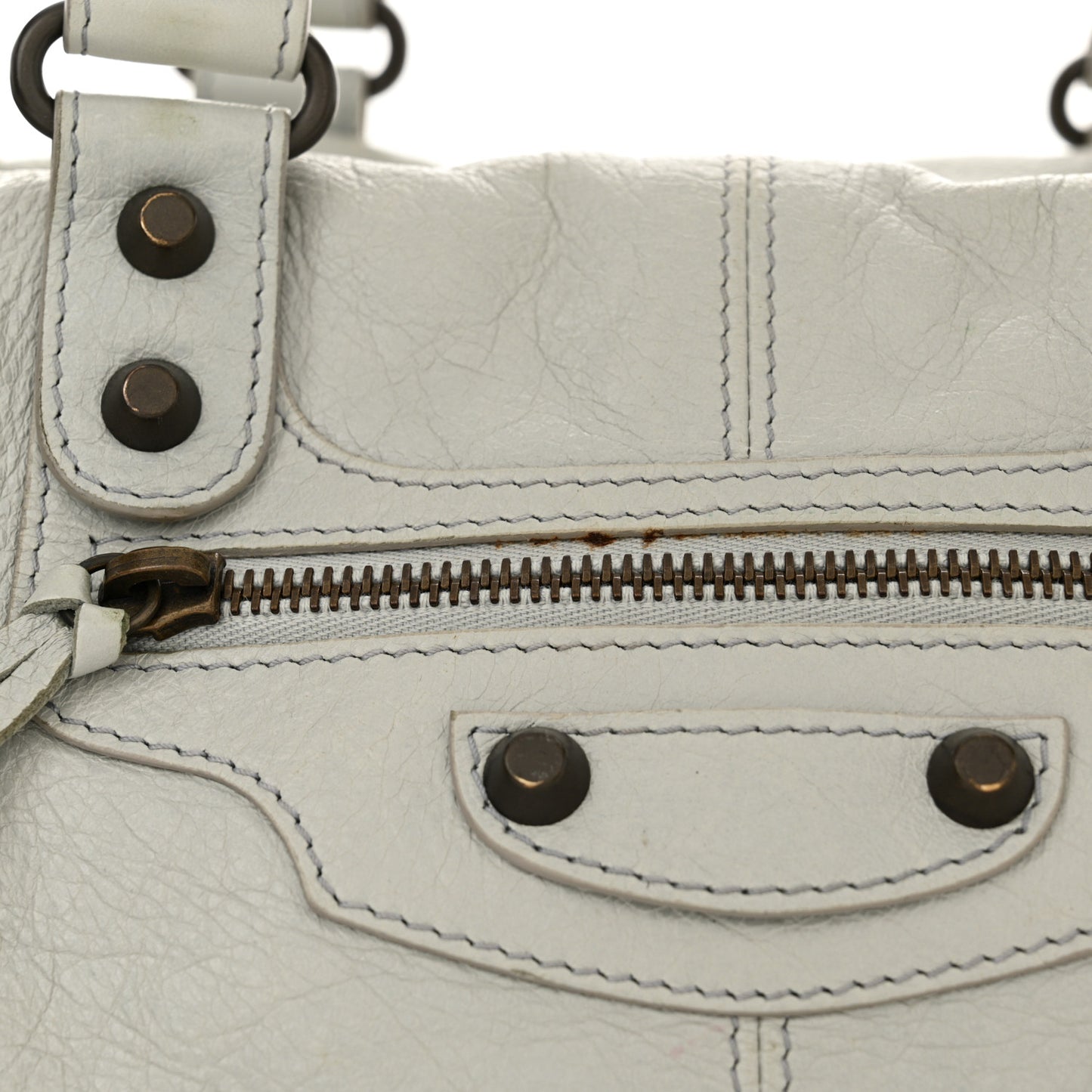 Agneau Classic Hardware Maxi Twiggy Gris Glace