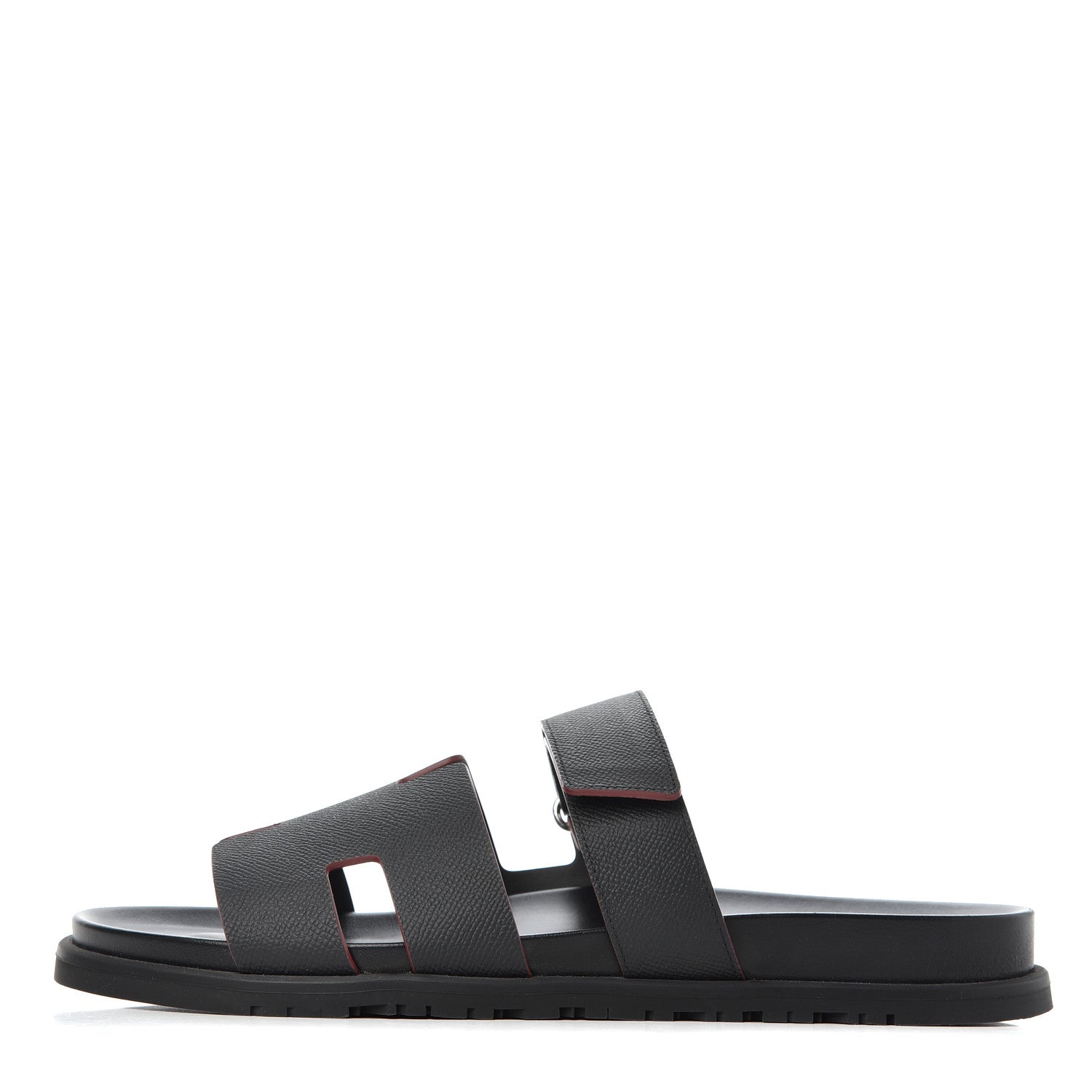 Hermes Epsom Mens Chypre Sandals 45 Black 1 of 13