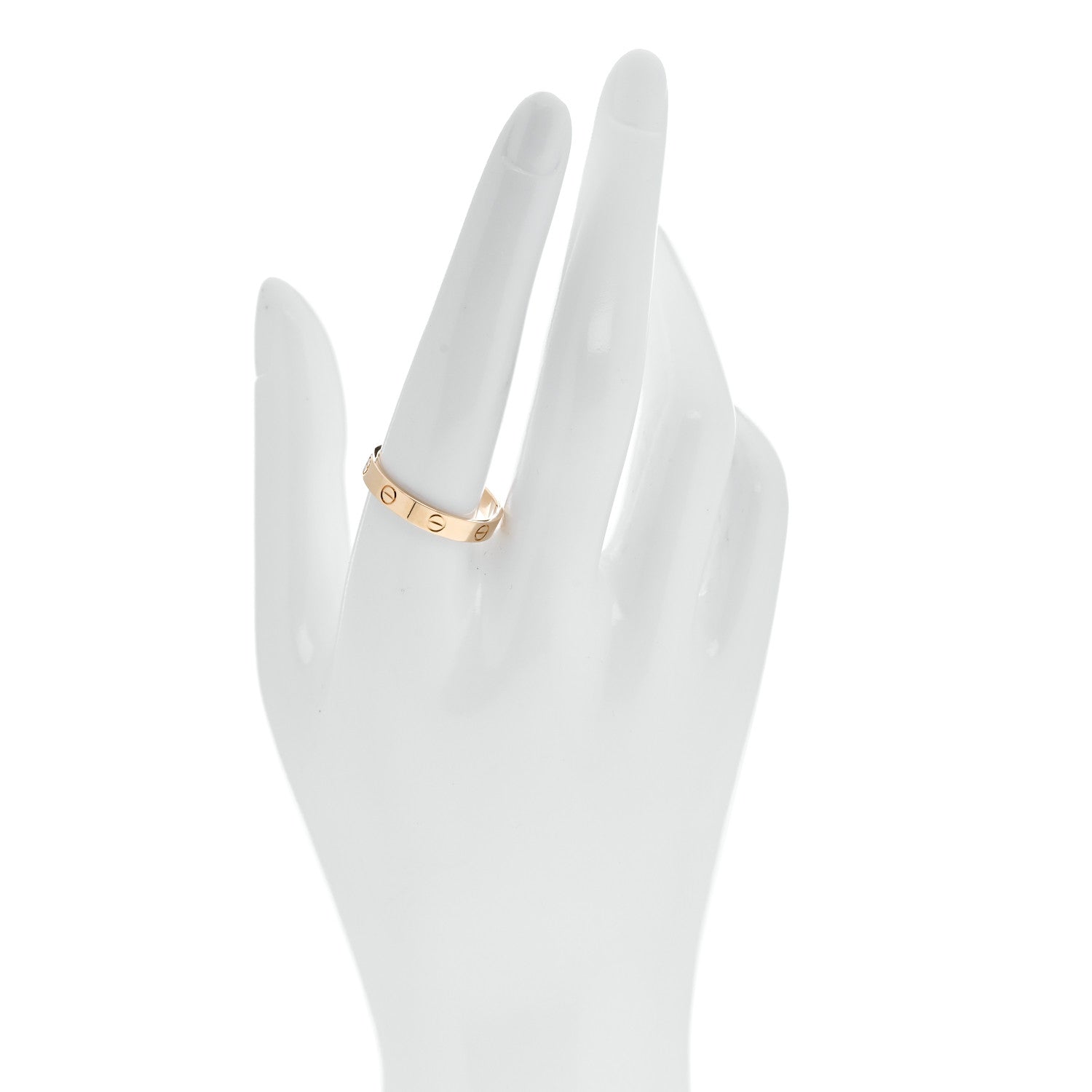 Cartier 18K Yellow Gold 3.5mm LOVE Wedding Band Ring 61 9.5 2 of 5