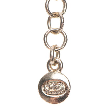 Chanel Crystal Chain CC Necklace Gold 6 of 7