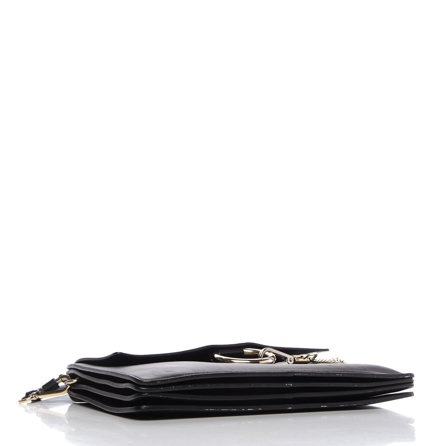 Chloe Suede Calfskin Medium Faye Shoulder Bag Black 4 of 9