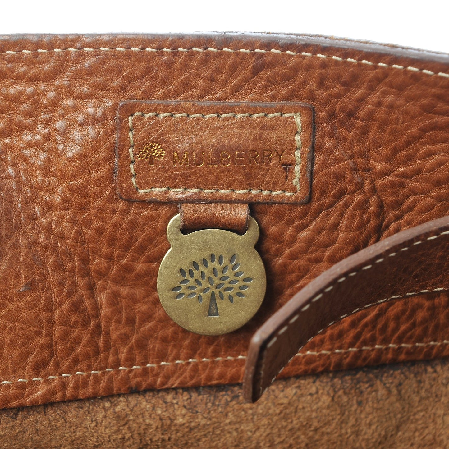Grained Calfskin Bayswater Tote Oak