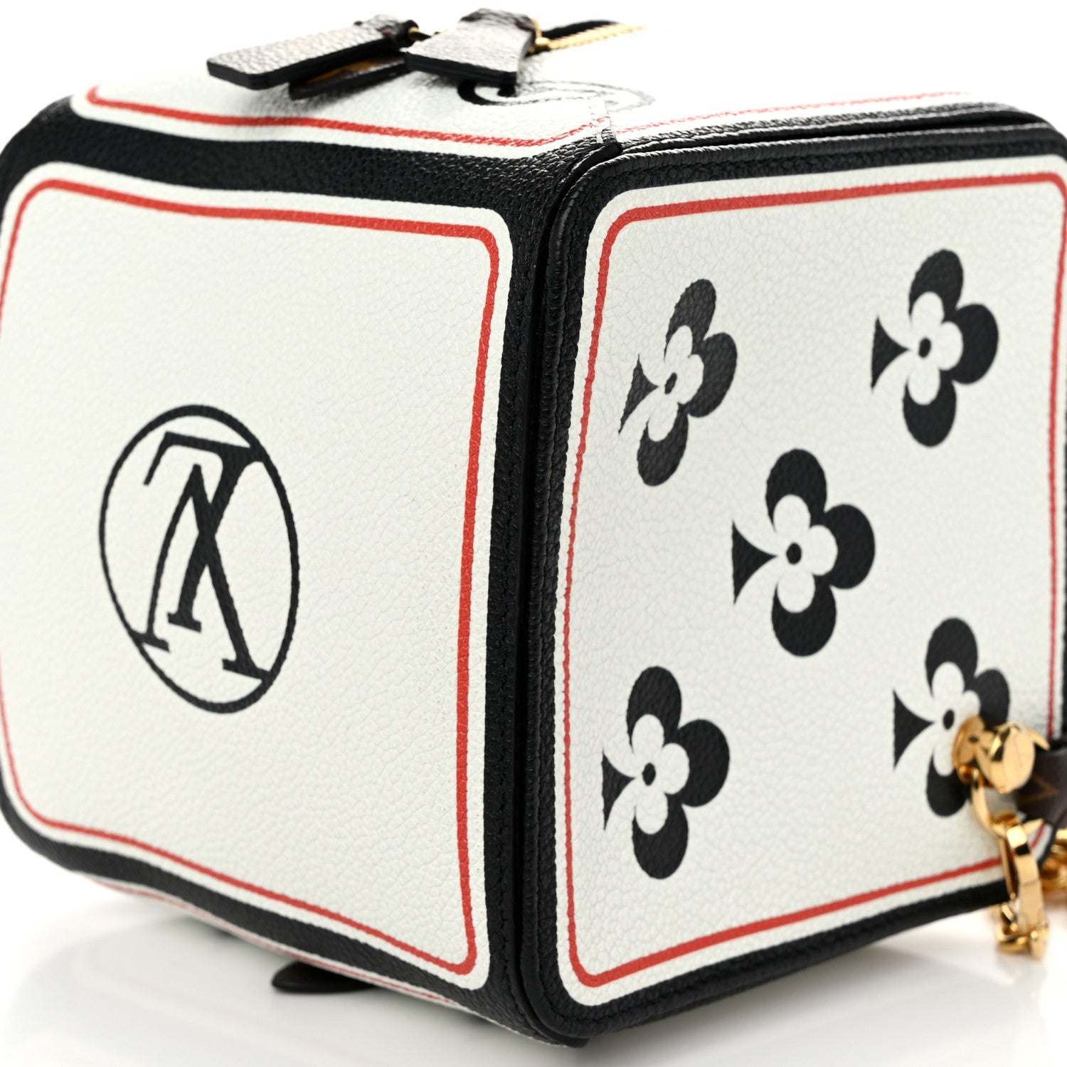 Louis Vuitton Taurillon Game On Square Dice Bag White 10 of 10