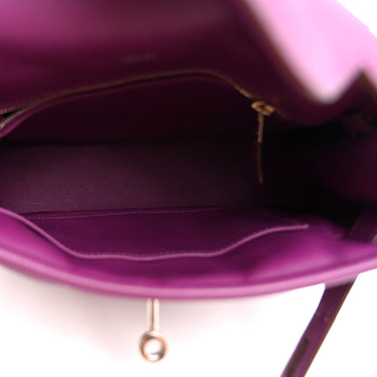 Hermes Veau Swift Mini Sac Berline Anemone Bleu Electrique 5 of 10