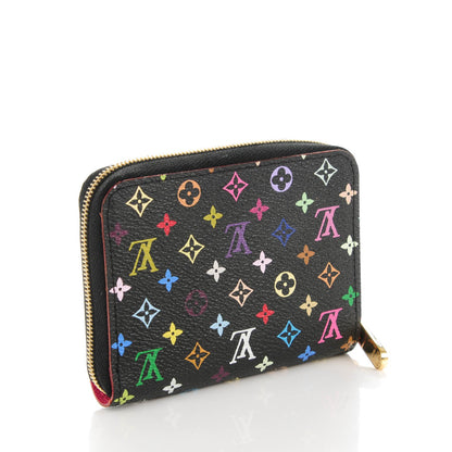Louis Vuitton Monogram Multicolor Zippy Coin Purse Black Grenade 3 of 7