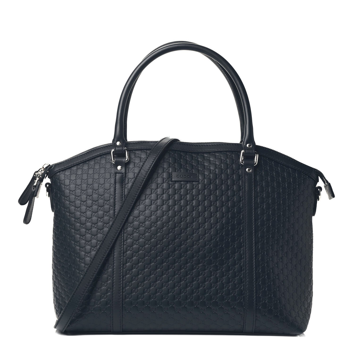 Gucci Soft Microguccissima Dome Satchel Navy 1 of 4