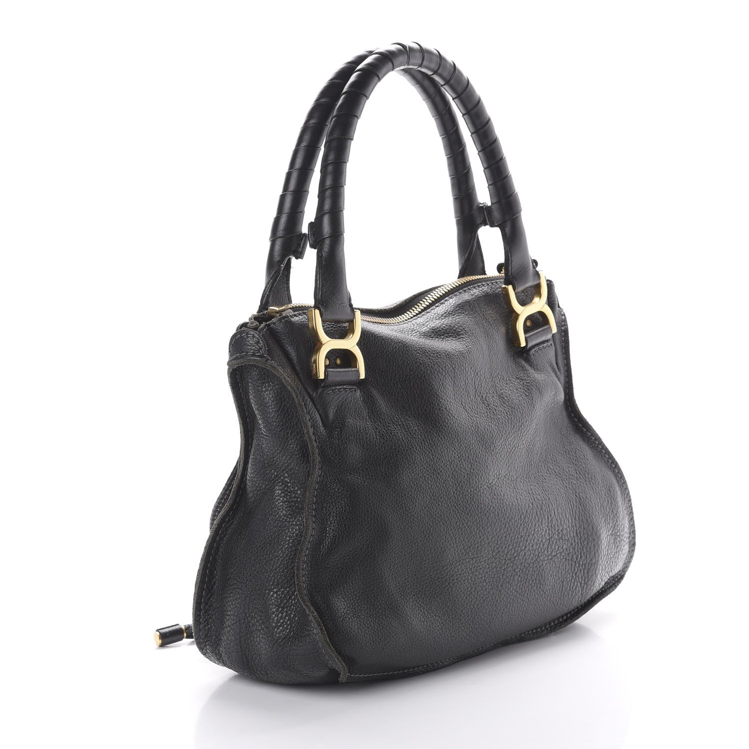 Chloe Calfskin Medium Marcie Satchel Black 3 of 9