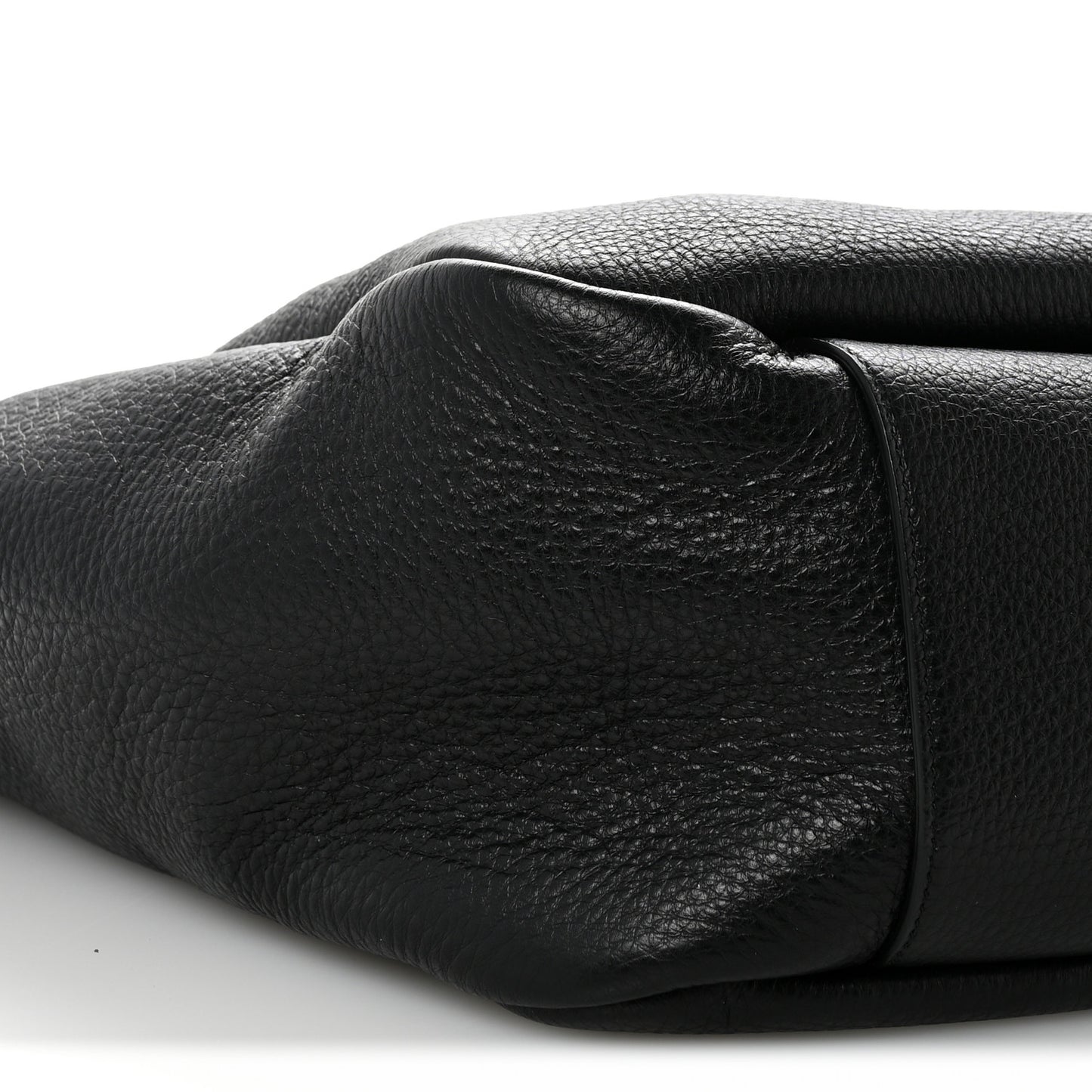 Grained Deerskin Bea Tote Black
