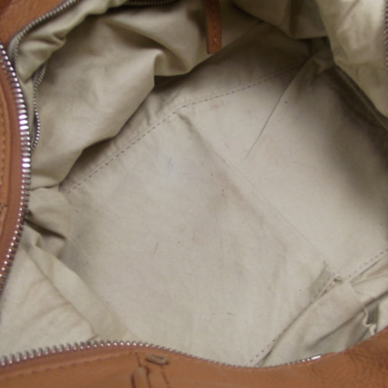 Chloe Leather Paddington Front Pocket Tote Tan 7 of 17