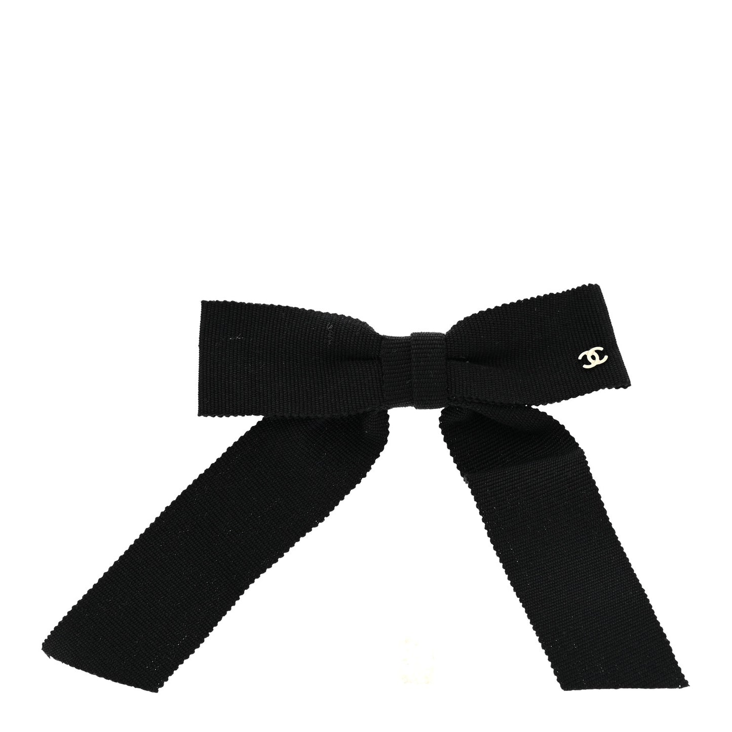 Grosgrain Bow CC Hair Clip Black