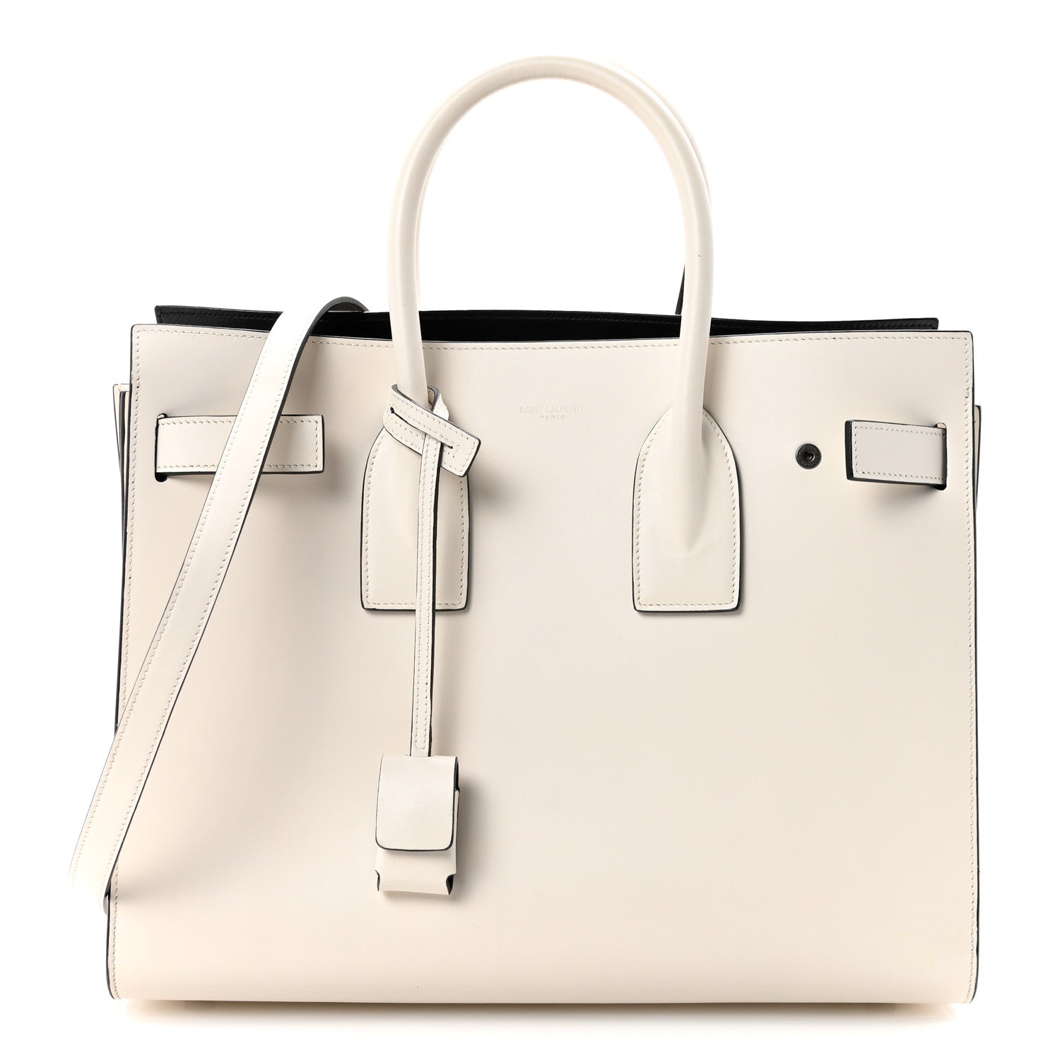 Saint Laurent Calfskin Small Sac De Jour Dove Porcellana Black 1 of 9