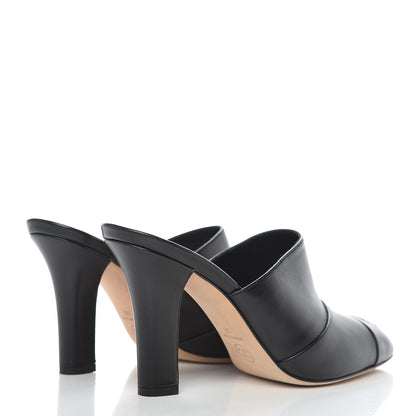Chanel Lambskin Cap Toe CC Mules 38 Black 5 of 10