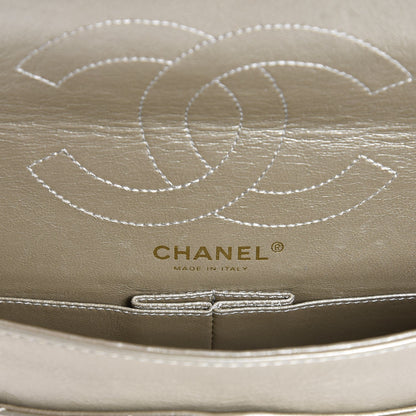 Chanel Metallic Aged Calfskin 2.55 Reissue 225 Flap Light Gold 6 of 7