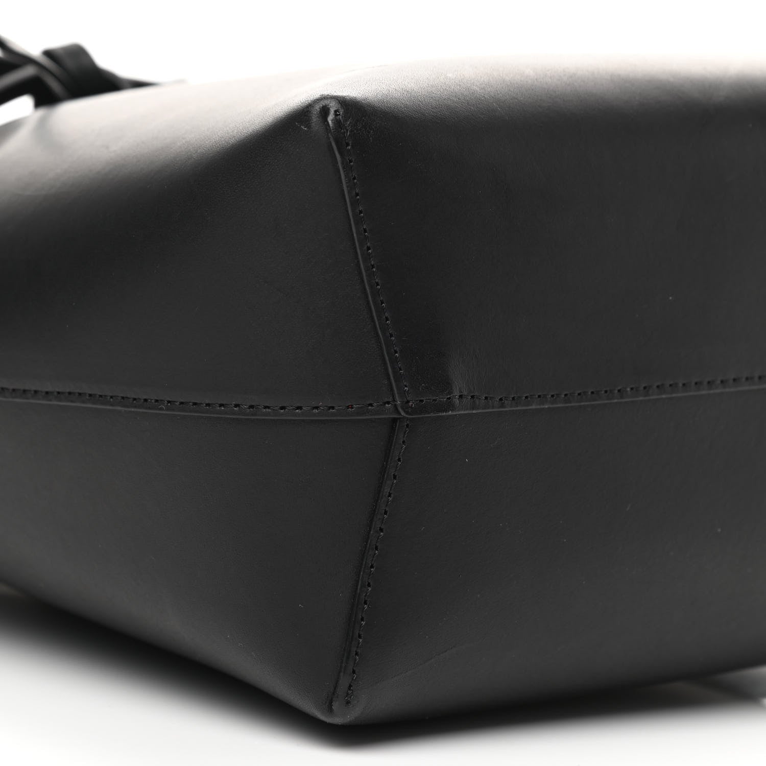 Mansur Gavriel Vegetable Tanned Calfskin Bucket Bag Black Flamma 9 of 11