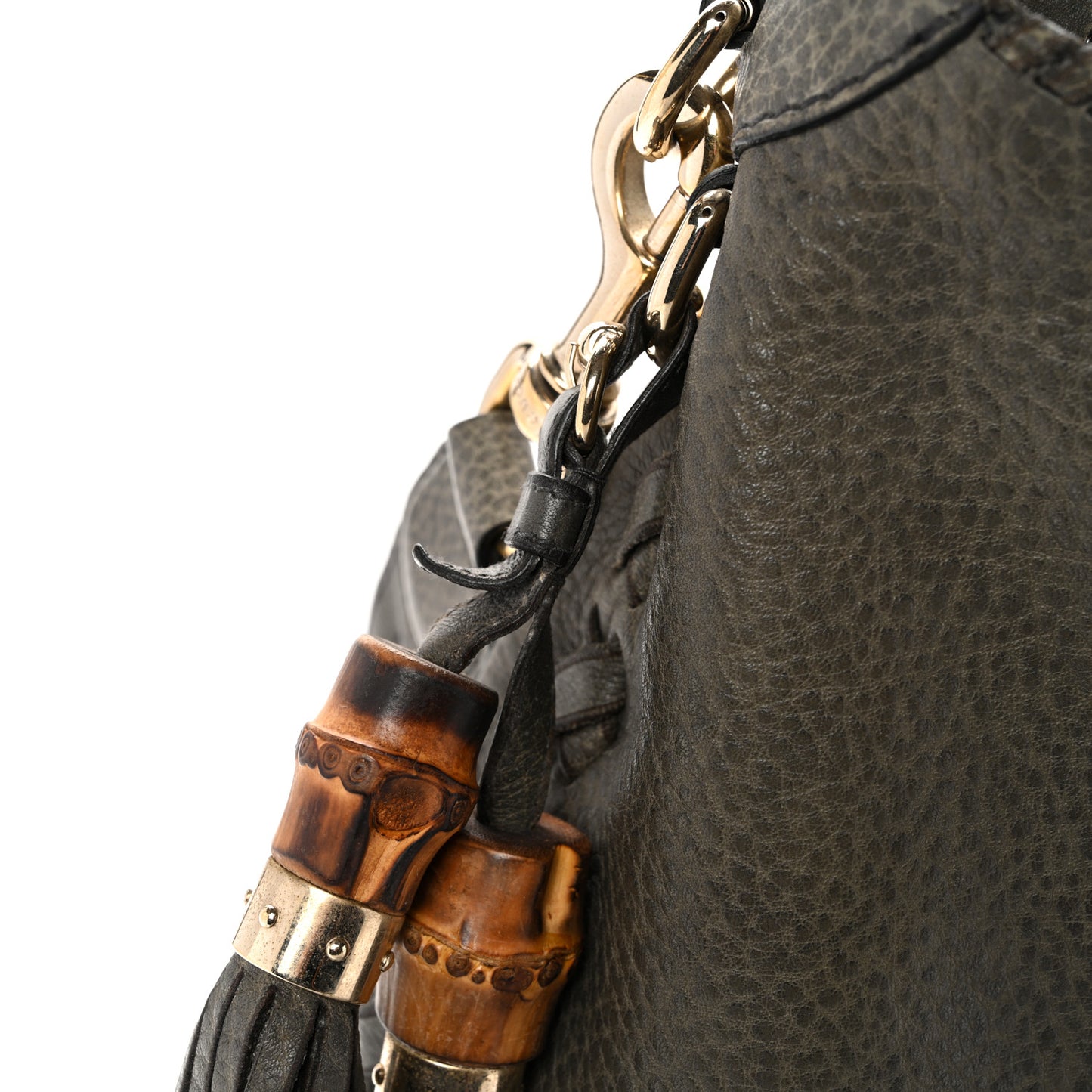 Calfskin Large New Jackie Shoulder Bag Military